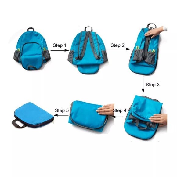 Backpack Packable Foldable Ultra Lightweight Water Resistant Durable Camping1Set - Picture 3 of 12